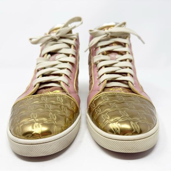 Christian Louboutin Bip Bip High Top Sneakers Shoes - Picture 3 of 12